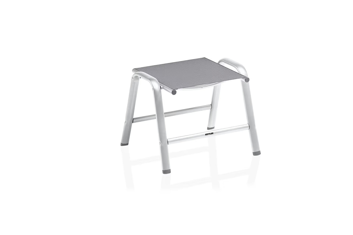 KETTLER CIRRUS Silver-Line Hocker – silber/ anthrazit-grau Ansicht 1
