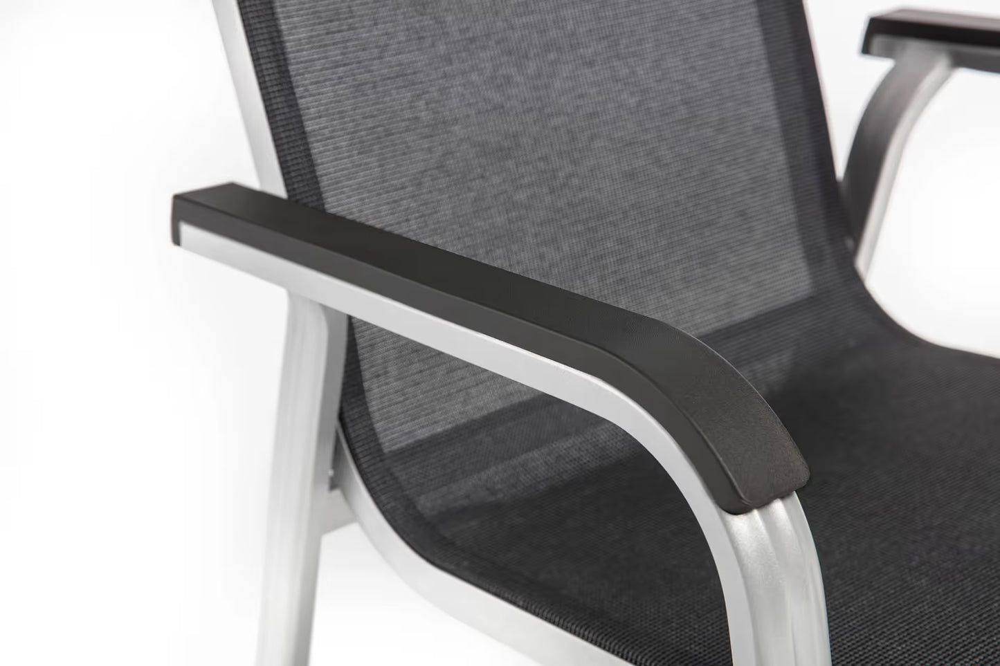 KETTLER BASIC+ PREMIUM Stapelsessel – silber/ Lakritz Ansicht 6
