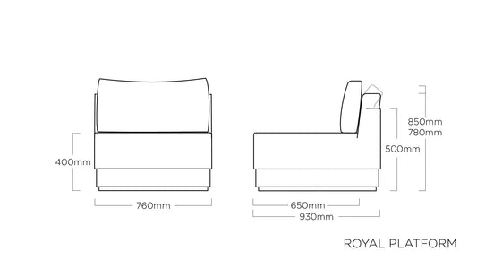 KETTLER ROYAL PLATFORM Mittelteil – anthrazit/ natur/ sooty Ansicht 2