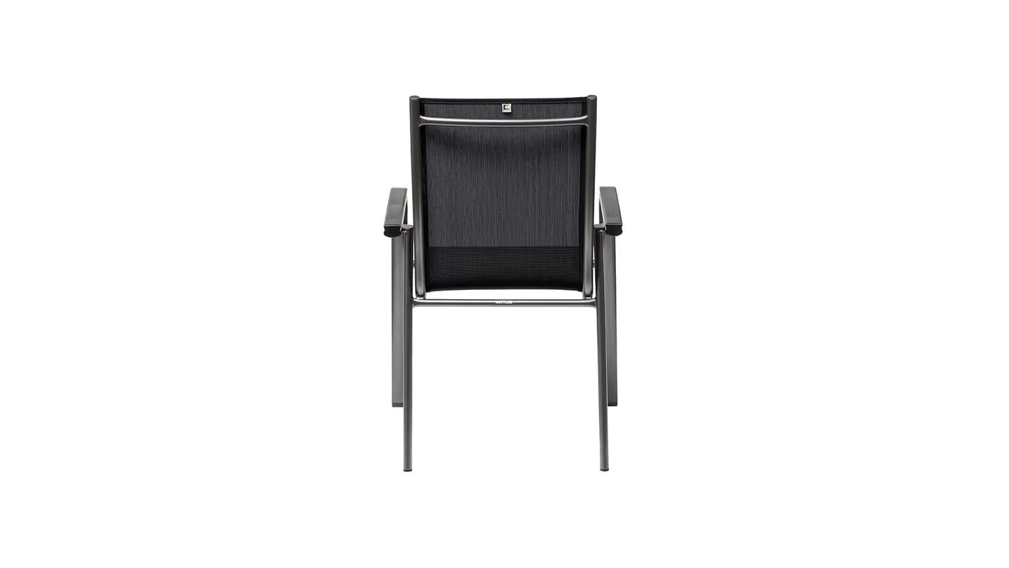 KETTLER CIRRUS Silver-Line Stapelsessel – anthrazit/ anthrazit-grau Ansicht 4