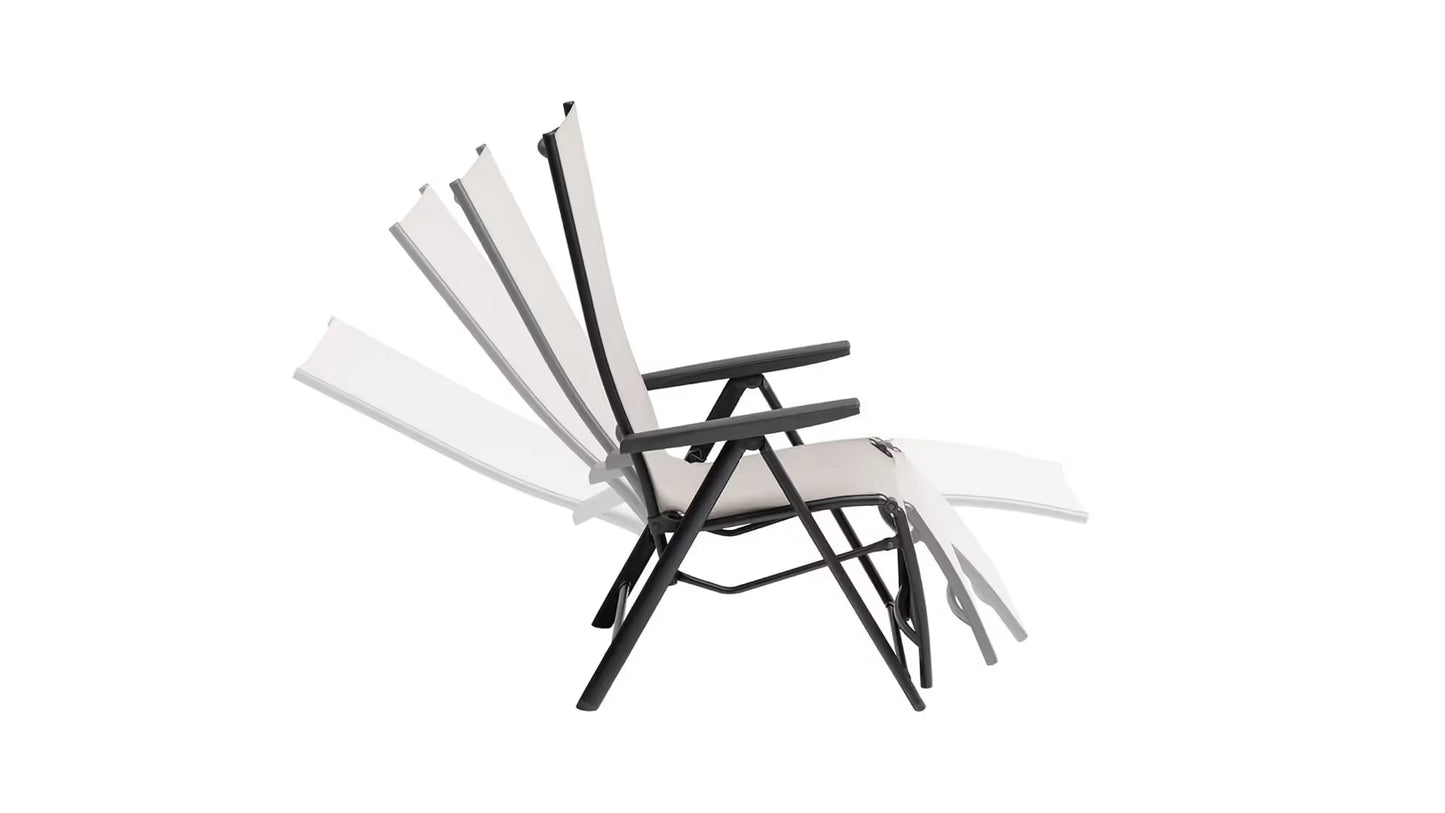 KETTLER MANHATTAN Silver-Line Relaxsessel – schwarz matt/ Dublin Ansicht 5