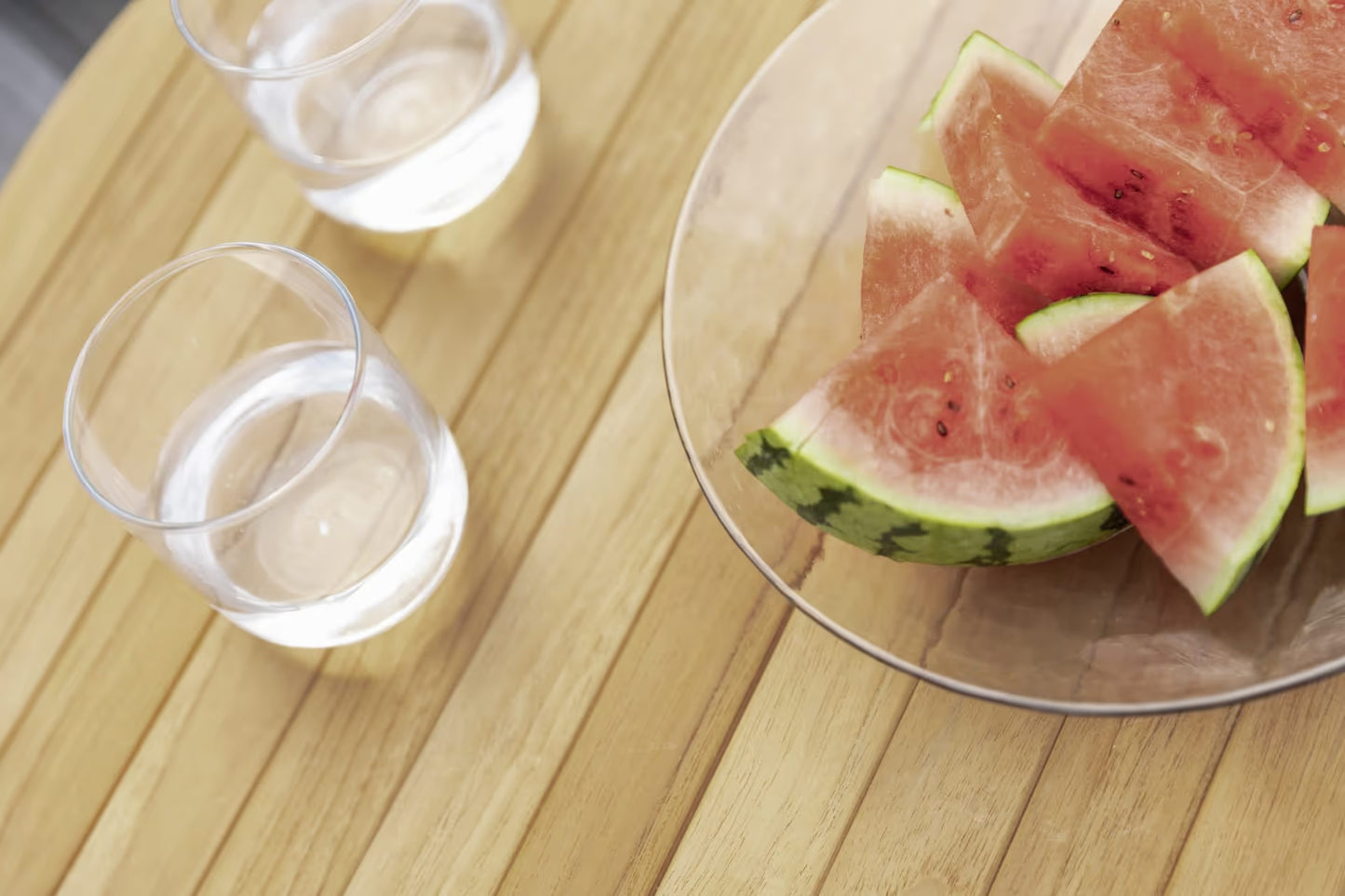 KETTLER BEISTELLTISCH rund Ø 40 cm – anthrazit matt/ natur Ansicht 4
