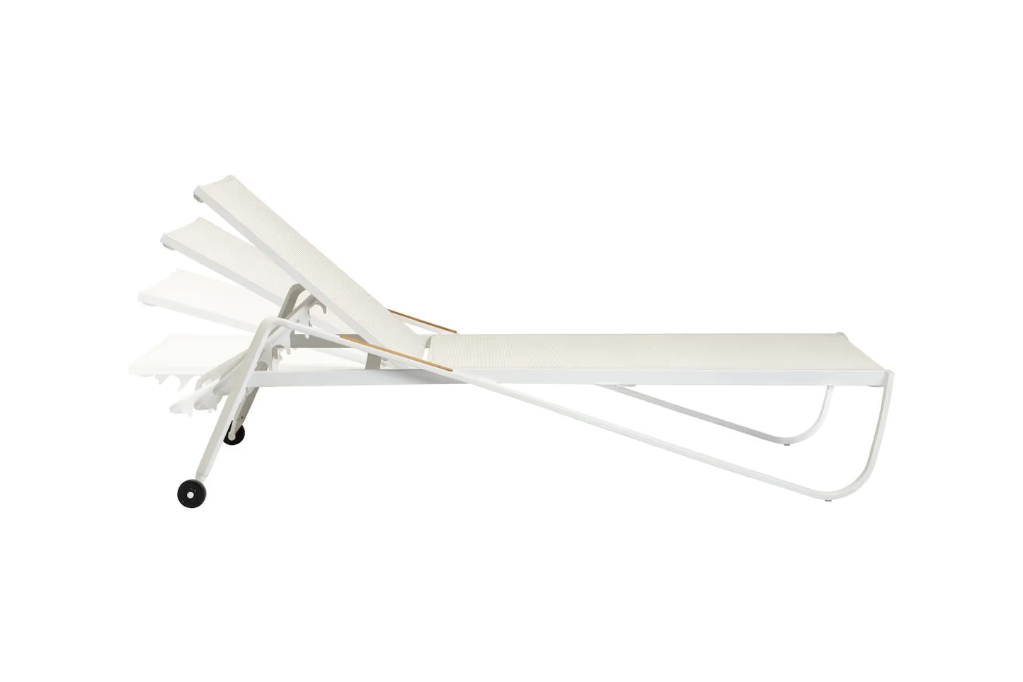 KETTLER DIAMOND Stapelliege – weiß matt/ beige Ansicht 6