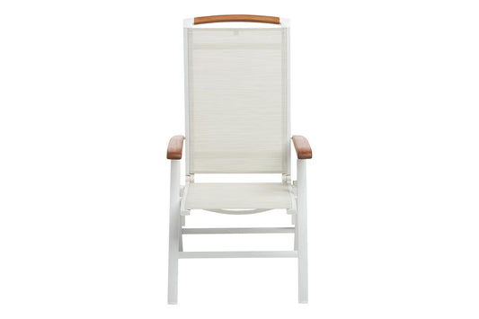 KETTLER MEMPHIS Multipositionssessel – weiß matt/ beige/ natur Ansicht 2