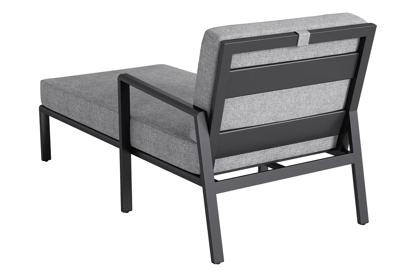 KETTLER ZENITH Chaiselongue rechts – anthrazit matt/ hellgrau meliert Ansicht 3