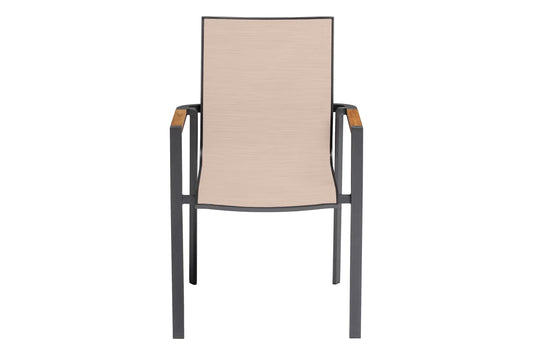 KETTLER SENSE Stapelsessel – anthrazit matt/ sakura/ natur Ansicht 2
