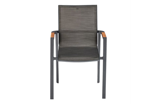 KETTLER SENSE Stapelsessel – anthrazit matt/ bronze/ natur Ansicht 2