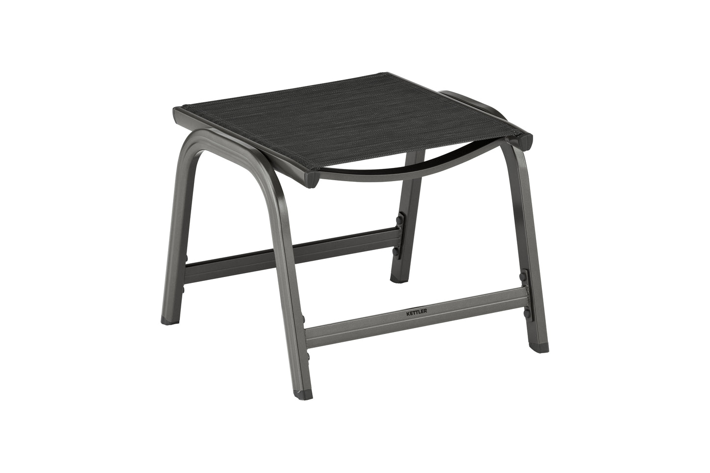 KETTLER Basic Plus Hocker anthrazit/anthrazit , Aluminium/Outdoorgewebe