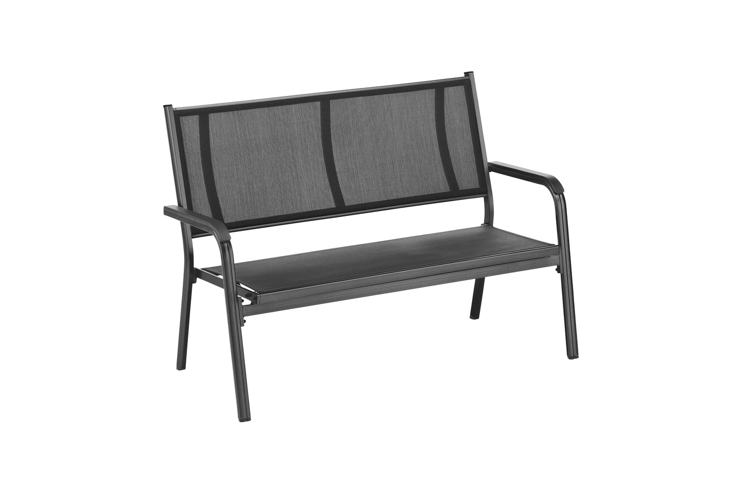 KETTLER Basic Plus 2er-Bank anthrazit/anthrazit , Aluminium/Outdoorgewebe