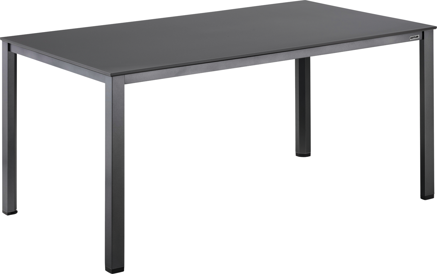 KETTLER KETTALUX CUBIC DINING-TISCH 160 x 95cm, anthrazit/anthrazit, Aluminium