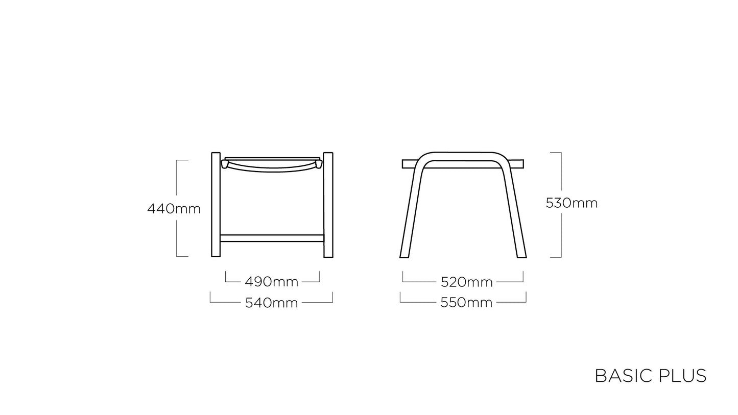 KETTLER Basic Plus Hocker, Silber/Anthrazit