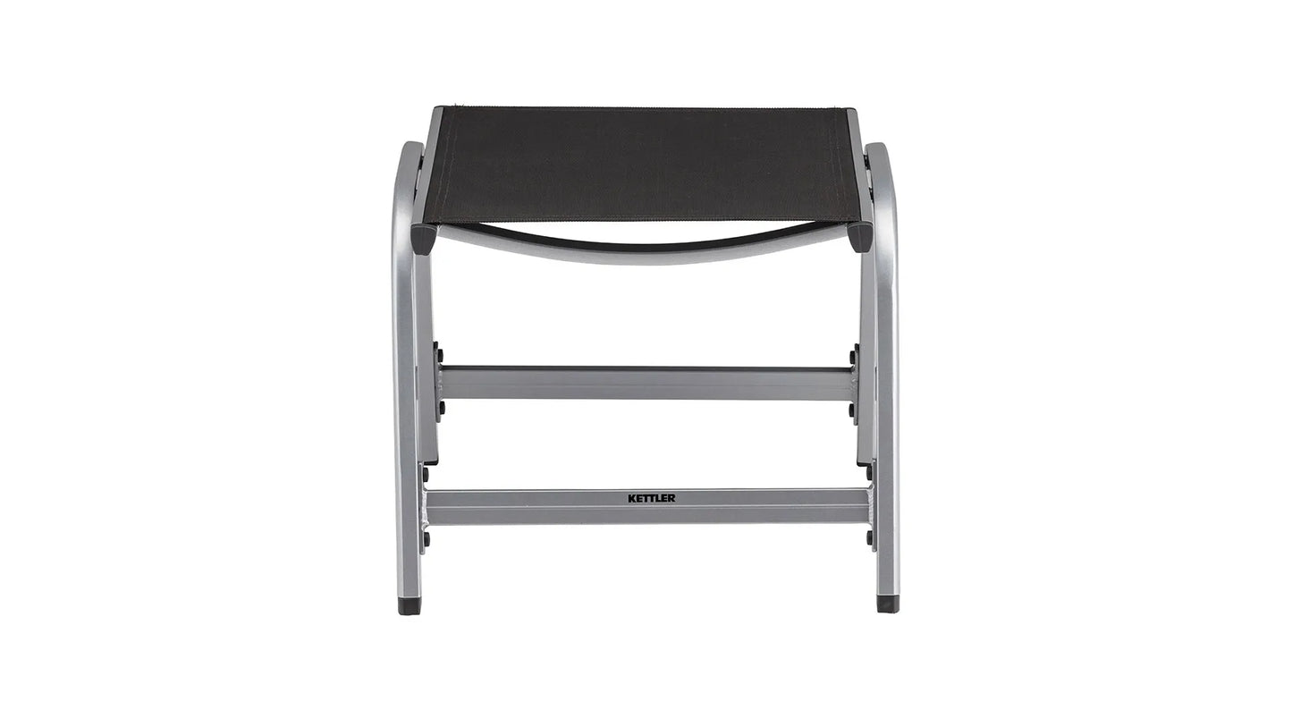 KETTLER Basic Plus Hocker, Silber/Anthrazit
