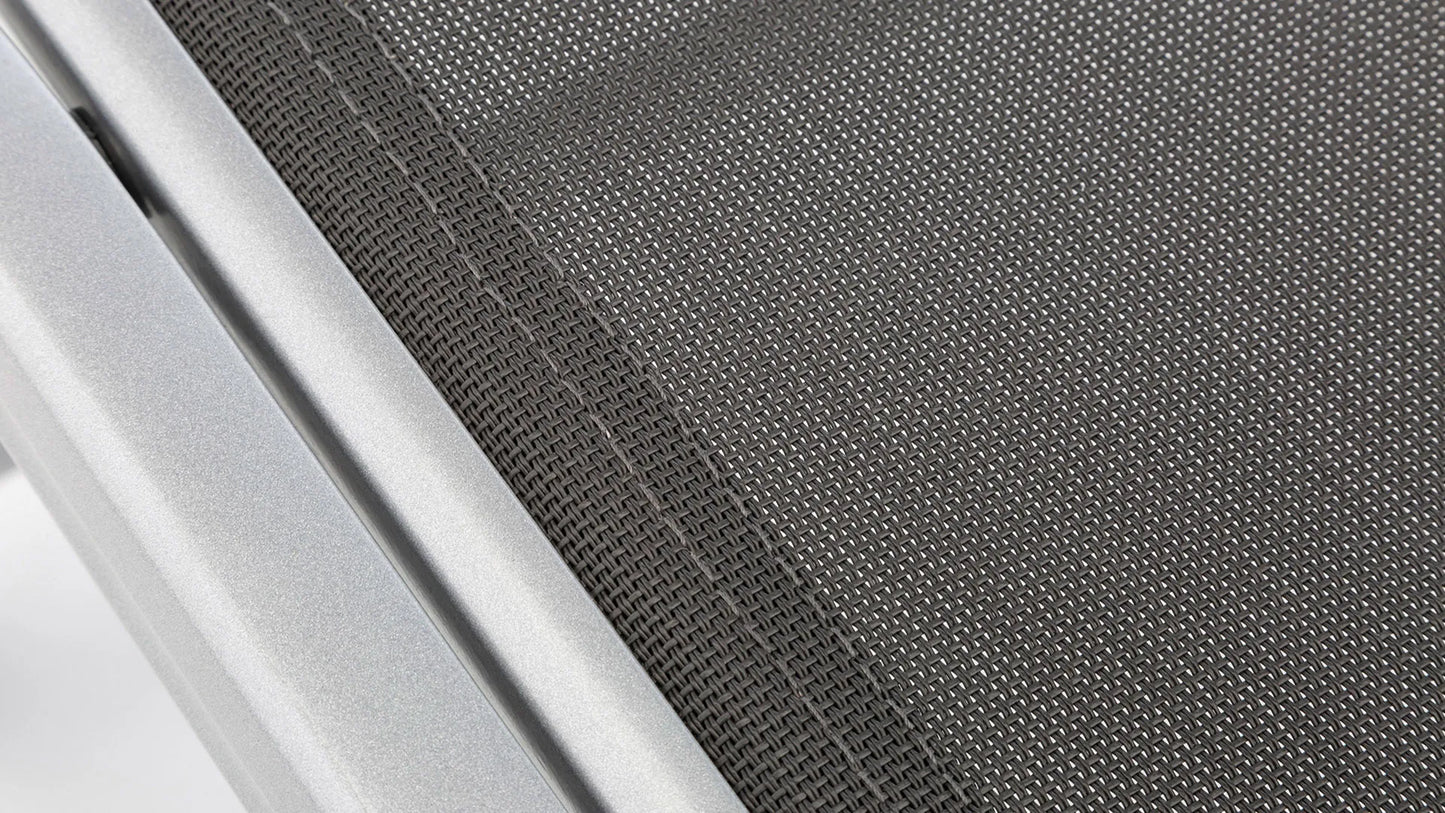 KETTLER Basic Plus Hocker, Silber/Anthrazit