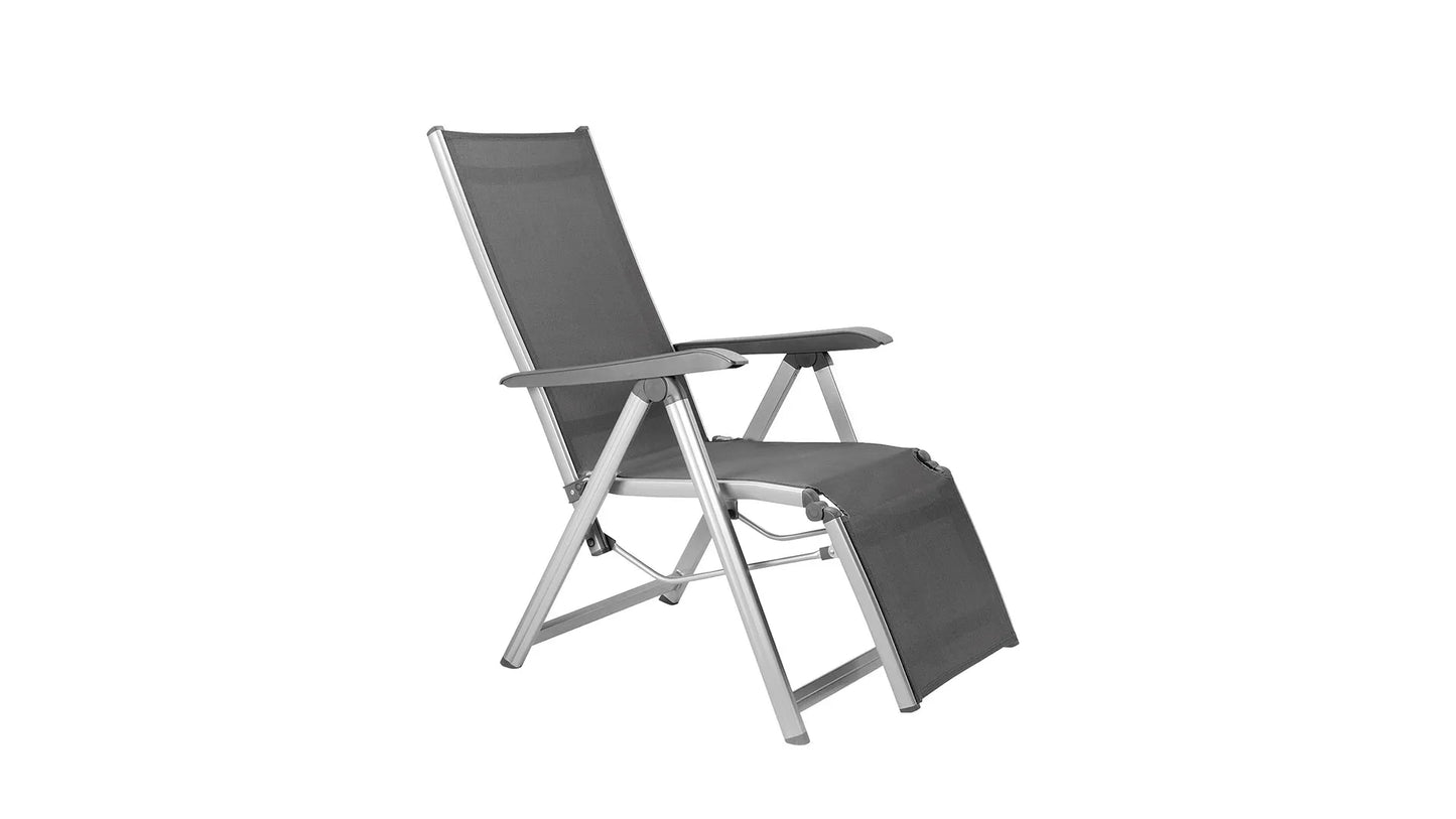 KETTLER Basic Plus Relaxsessel, Silber/Anthrazit