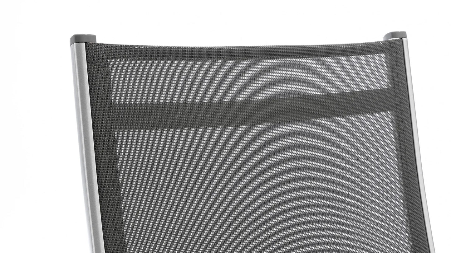 KETTLER Basic Plus Stapelsessel, Silber/Anthrazit