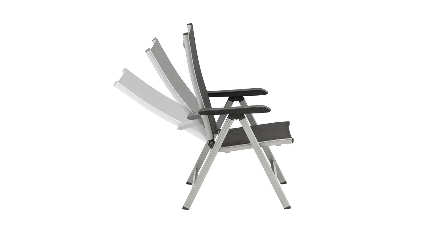 KETTLER Basic Plus Multipositionssessel, Silber/Anthrazit