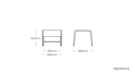 KETTLER MEMPHIS Hocker anthrazit/bronze