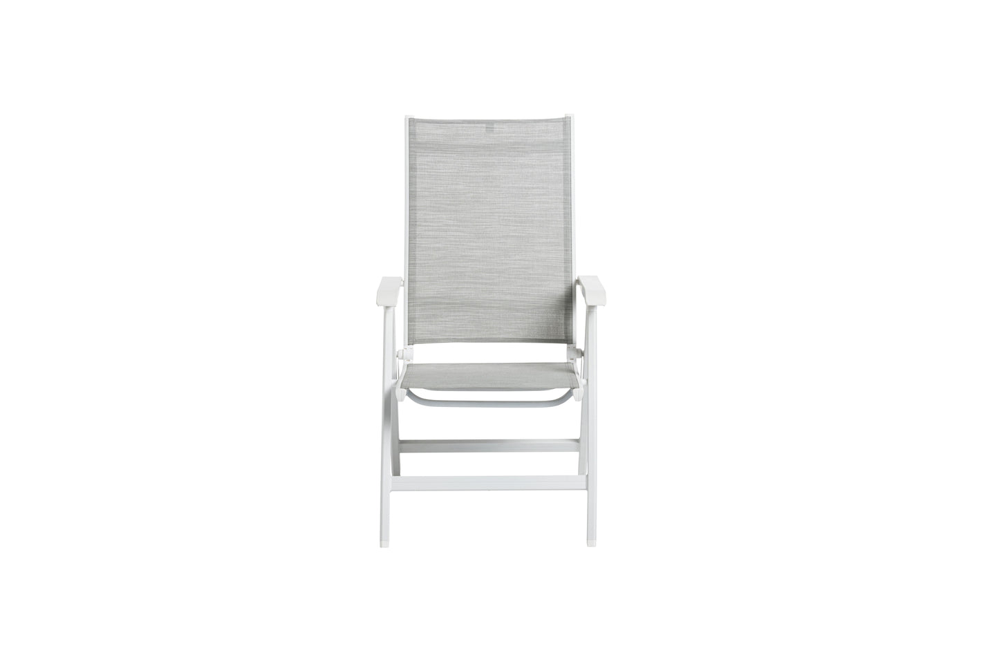 KETTLER Basic Plus Multipositionssessel weiß matt/hellgrau , Aluminium/Outdoorgewebe