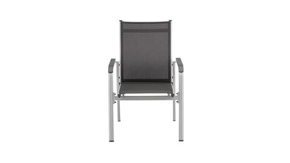 KETTLER BASIC PLUS Stapelsessel zerlegt – silber/anthrazit Ansicht 4
