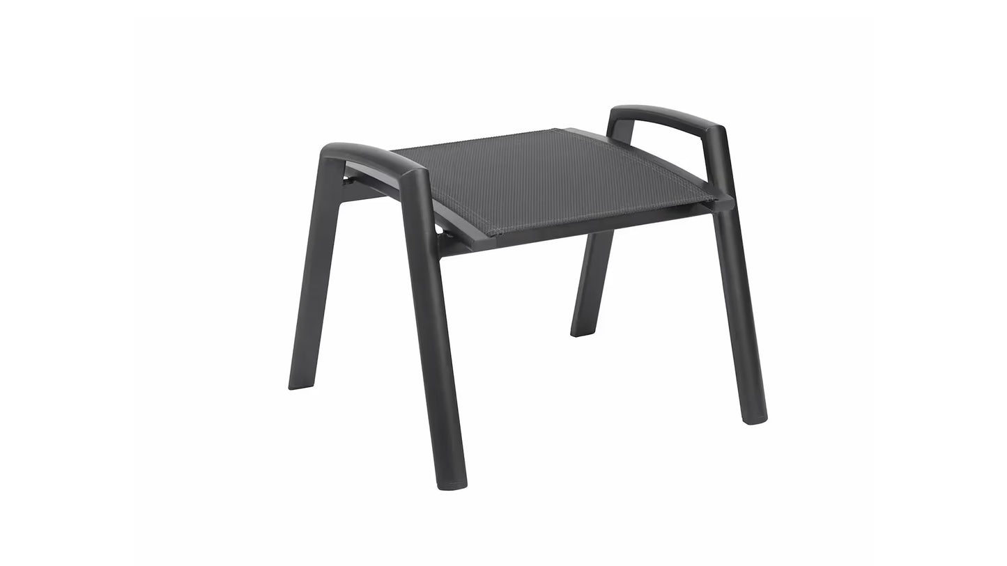 KETTLER LEGATO CURVE Hocker – anthrazit/anthrazit Ansicht 1