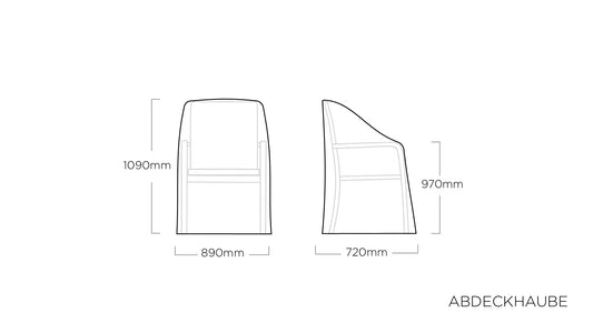 KETTLER ABDECKHAUBE für Stapelstühle – grau/silber Ansicht 1