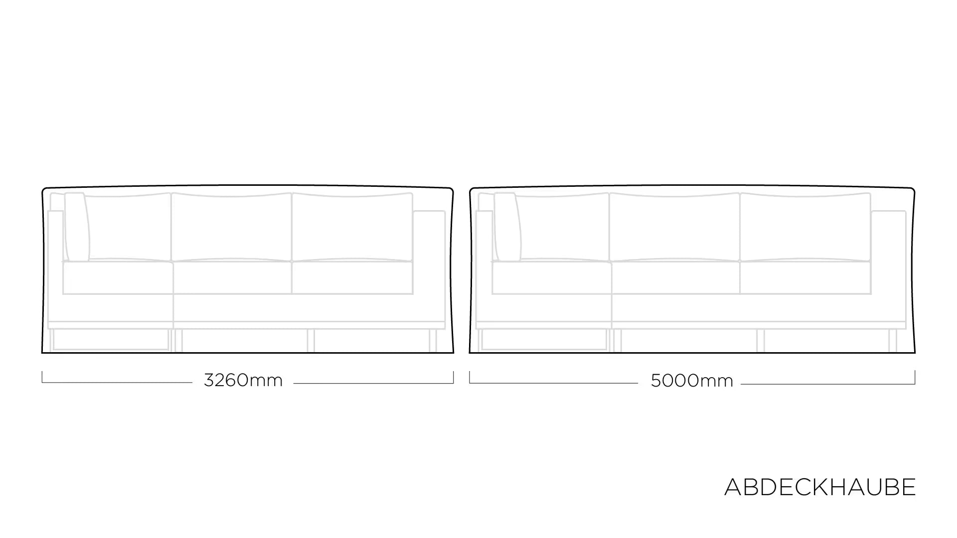KETTLER ABDECKHAUBE Modular 326 x 500 cm – grau/silber Ansicht 1