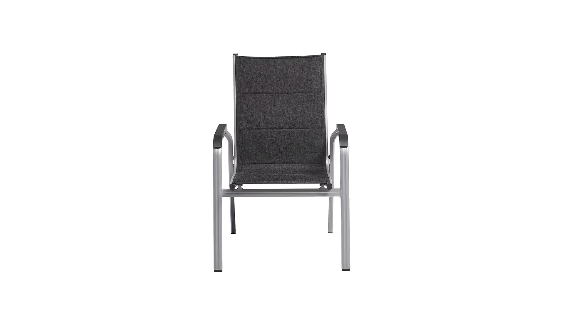 KETTLER BASIC PLUS PADDED Stapelsessel – silber/ anthrazit meliert Ansicht 3