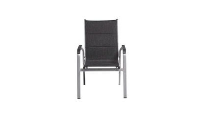 KETTLER BASIC PLUS PADDED Stapelsessel – silber/ anthrazit meliert Ansicht 3