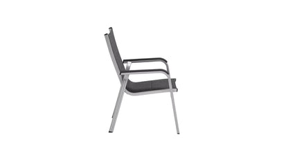 KETTLER BASIC PLUS PADDED Stapelsessel – silber/ anthrazit meliert Ansicht 4