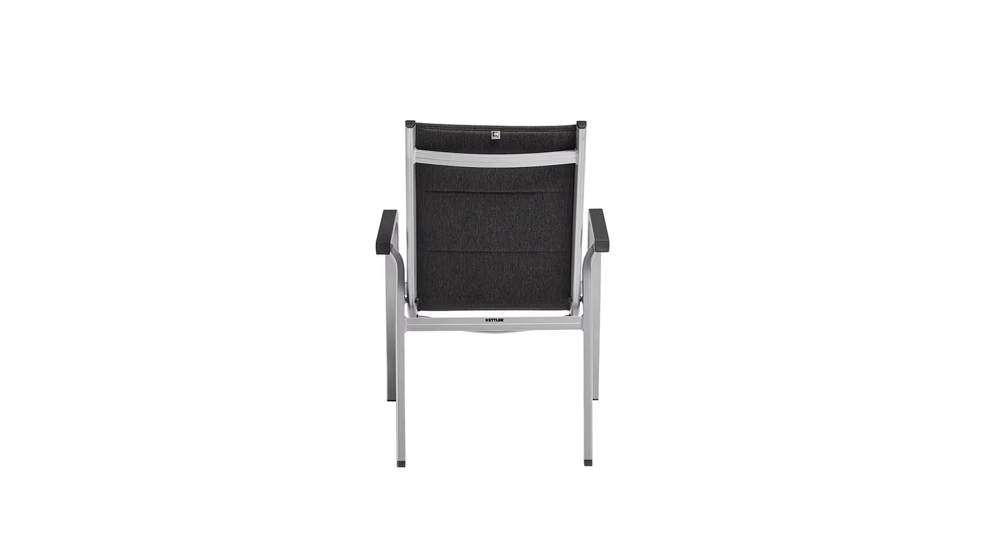 KETTLER BASIC PLUS PADDED Stapelsessel – silber/ anthrazit meliert Ansicht 5