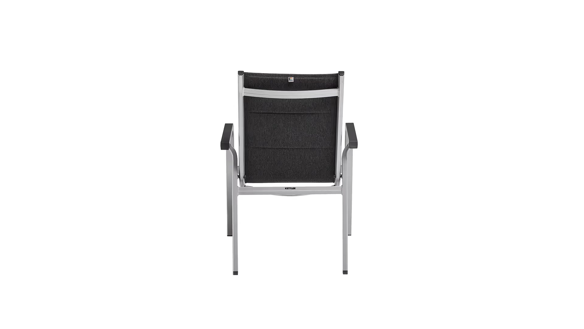 KETTLER BASIC PLUS PADDED Stapelsessel – silber/ anthrazit meliert Ansicht 5