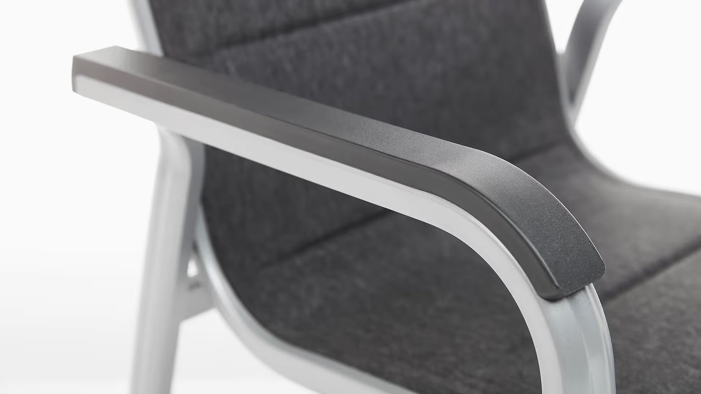 KETTLER BASIC PLUS PADDED Stapelsessel – silber/ anthrazit meliert Ansicht 6