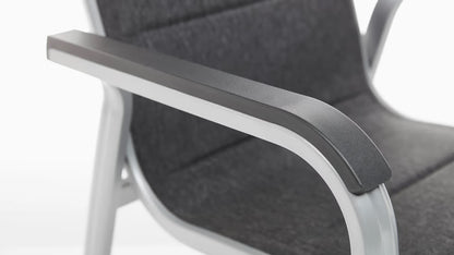 KETTLER BASIC PLUS PADDED Stapelsessel – silber/ anthrazit meliert Ansicht 6