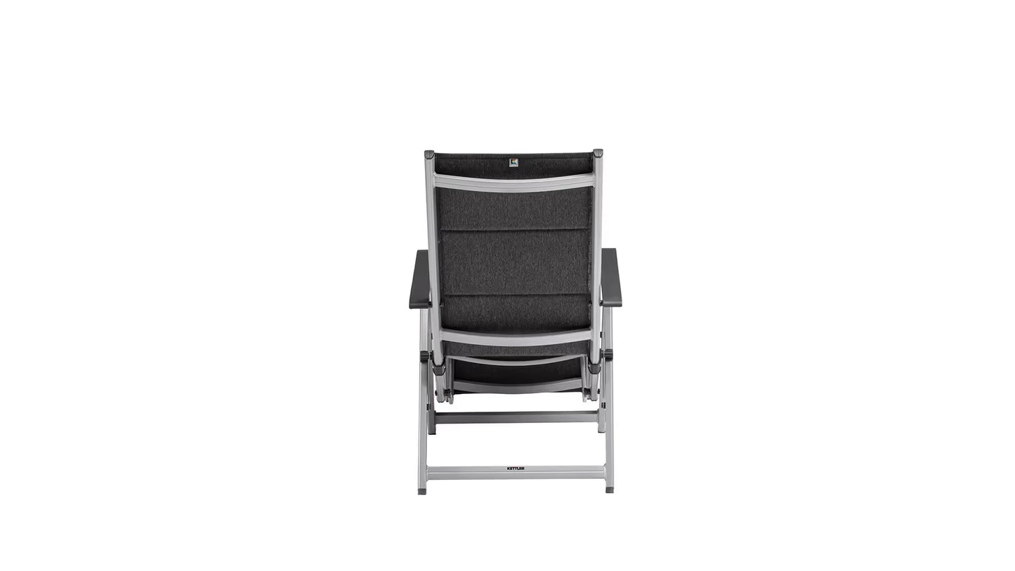 KETTLER BASIC PLUS PADDED Relaxsessel – silber/ anthrazit meliert Ansicht 4