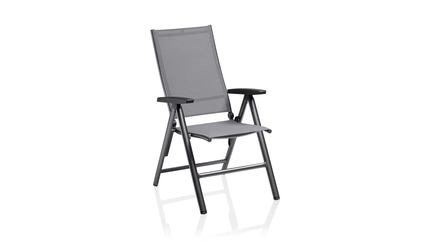 KETTLER CIRRUS Silver-Line Multipositionssessel – anthrazit/ anthrazit-grau Ansicht 1