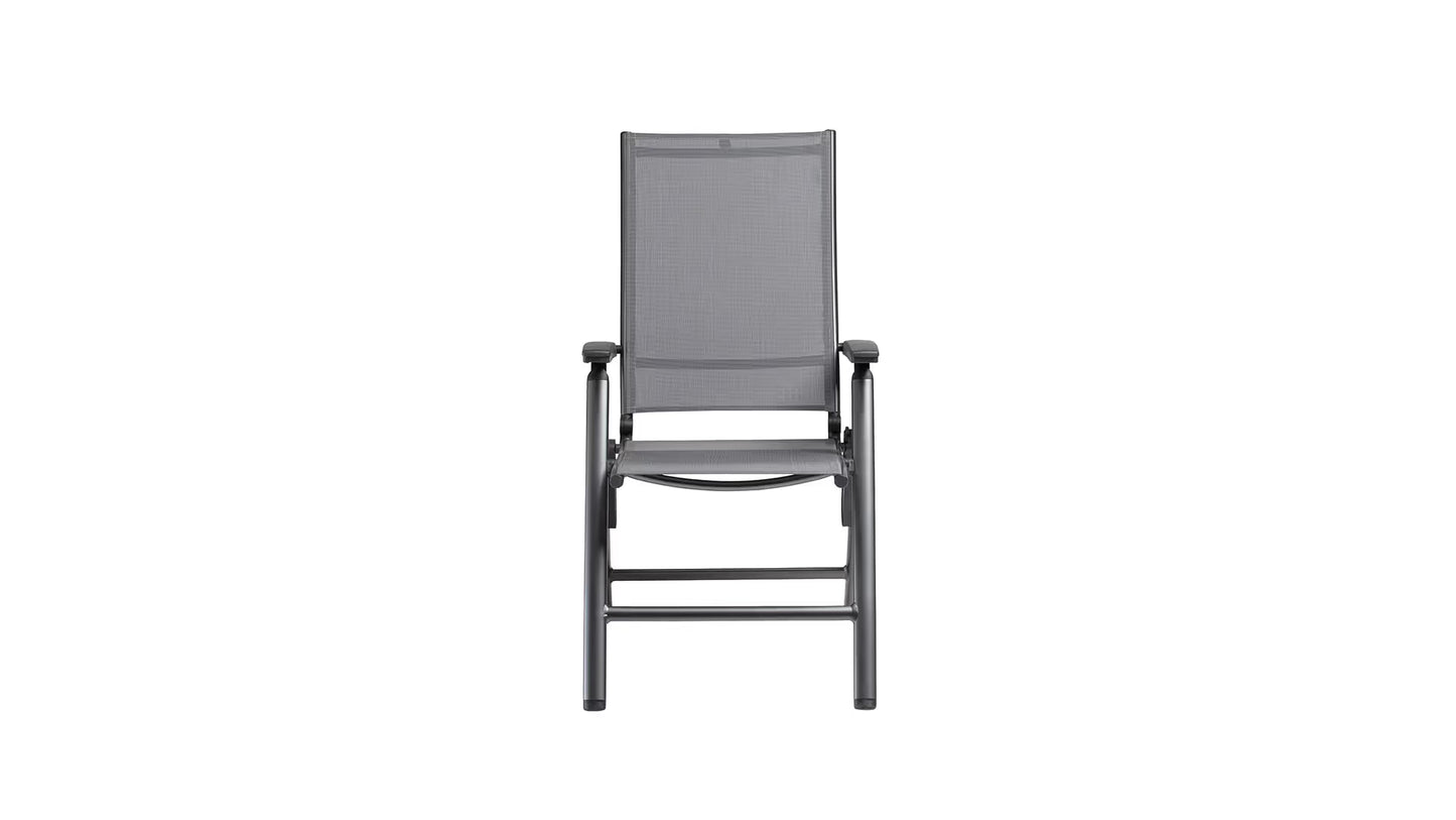 KETTLER CIRRUS Silver-Line Multipositionssessel – anthrazit/ anthrazit-grau Ansicht 3