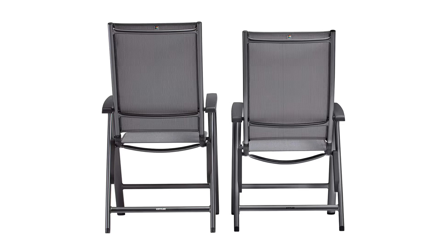 KETTLER CIRRUS Silver-Line Multipositionssessel – anthrazit/ anthrazit-grau Ansicht 6