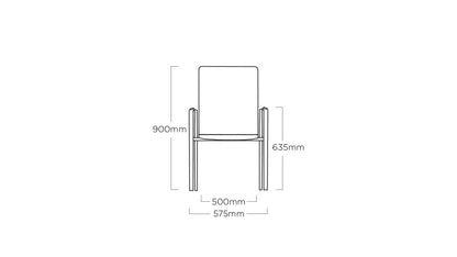KETTLER DIAMOND Stapelsessel – anthrazit/ charcoal Ansicht 6