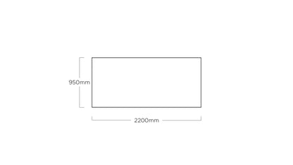 KETTLER TEAK Tischplatte 220 x 95 cm, Teak FSC® 100% – natur Ansicht 5