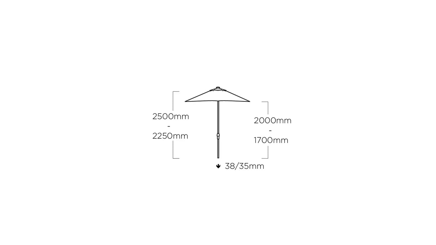 KETTLER EASY PUSH Stockschirm silber/ anthrazit
150 x 210 cm – silber/ anthrazit Ansicht 4