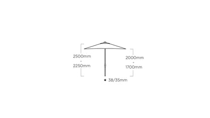 KETTLER EASY PUSH Stockschirm silber/ rot
Ø 300 cm – silber/ rot Ansicht 4