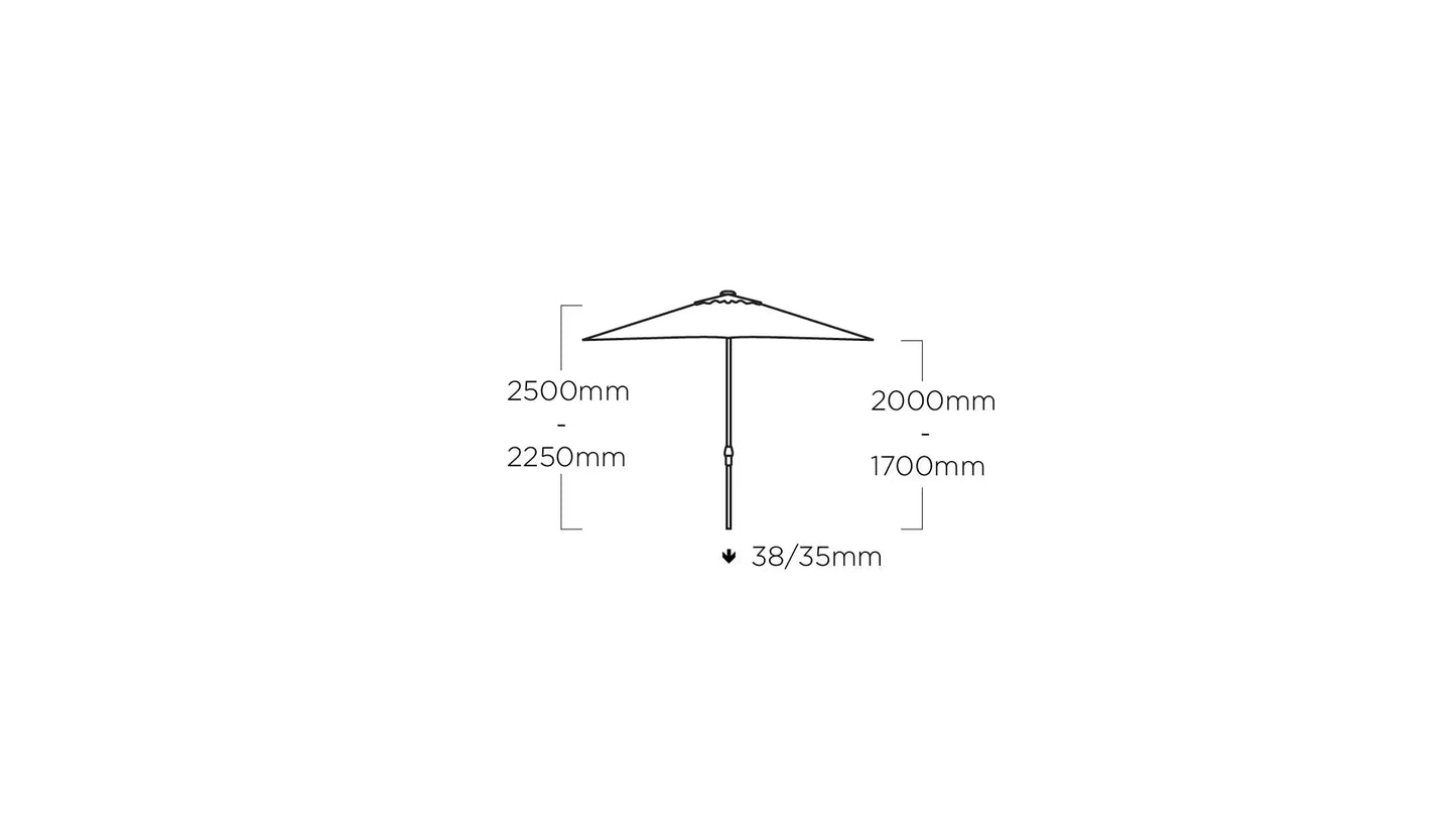 KETTLER EASY PUSH Stockschirm silber/ hellgrau
Ø 300 cm – silber/ hellgrau Ansicht 4