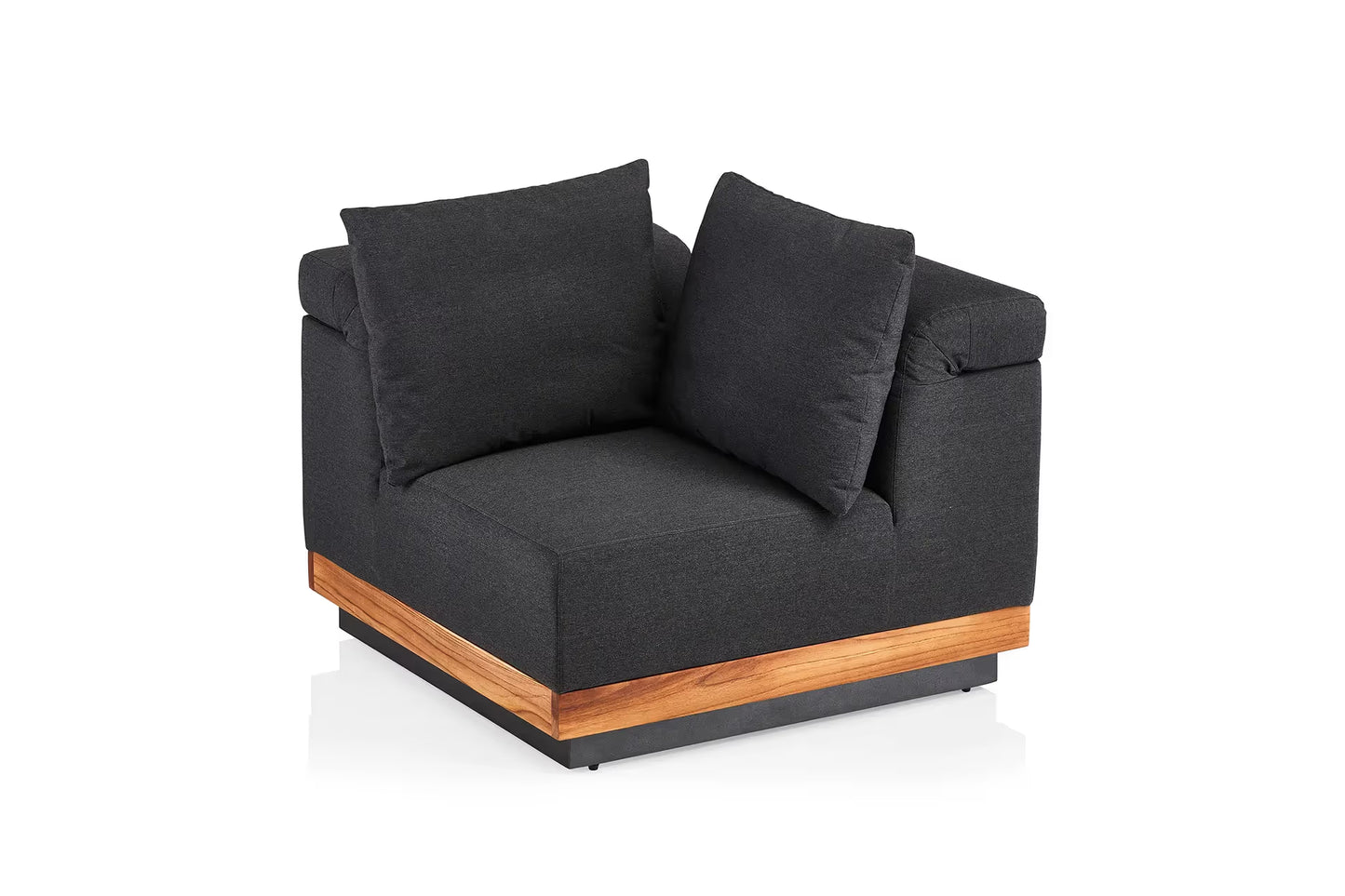 KETTLER ROYAL PLATFORM Eckteil – anthrazit/ natur/ sooty Ansicht 1