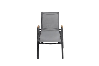 KETTLER CIRRUS Stapelliege Teak – anthrazit/ anthrazit-grau Ansicht 3