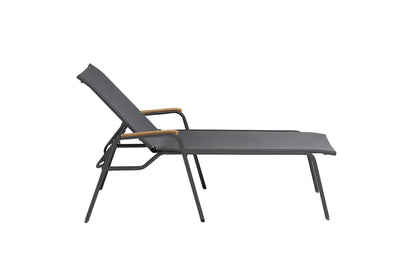 KETTLER CIRRUS Stapelliege Teak – anthrazit/ anthrazit-grau Ansicht 4