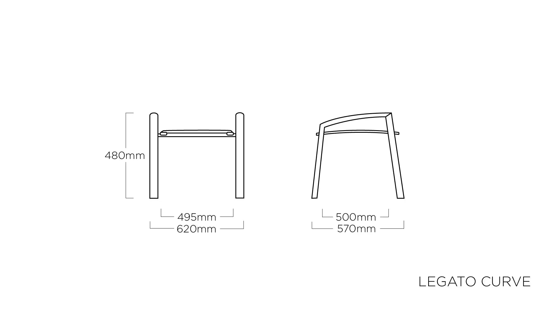 KETTLER LEGATO CURVE Hocker – anthrazit/anthrazit Ansicht 2