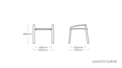 KETTLER LEGATO CURVE Hocker – anthrazit/anthrazit Ansicht 2