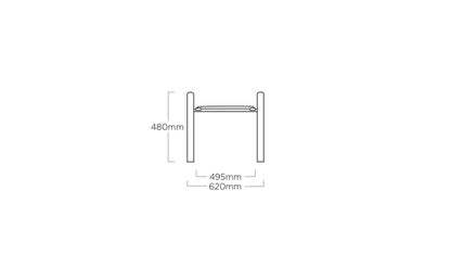 KETTLER LEGATO CURVE Hocker – anthrazit/anthrazit Ansicht 3