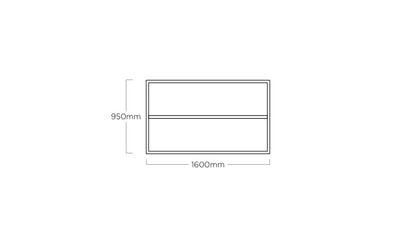 KETTLER CUBIC Tischgestell
160 x 95 x 73 cm – silber Ansicht 3