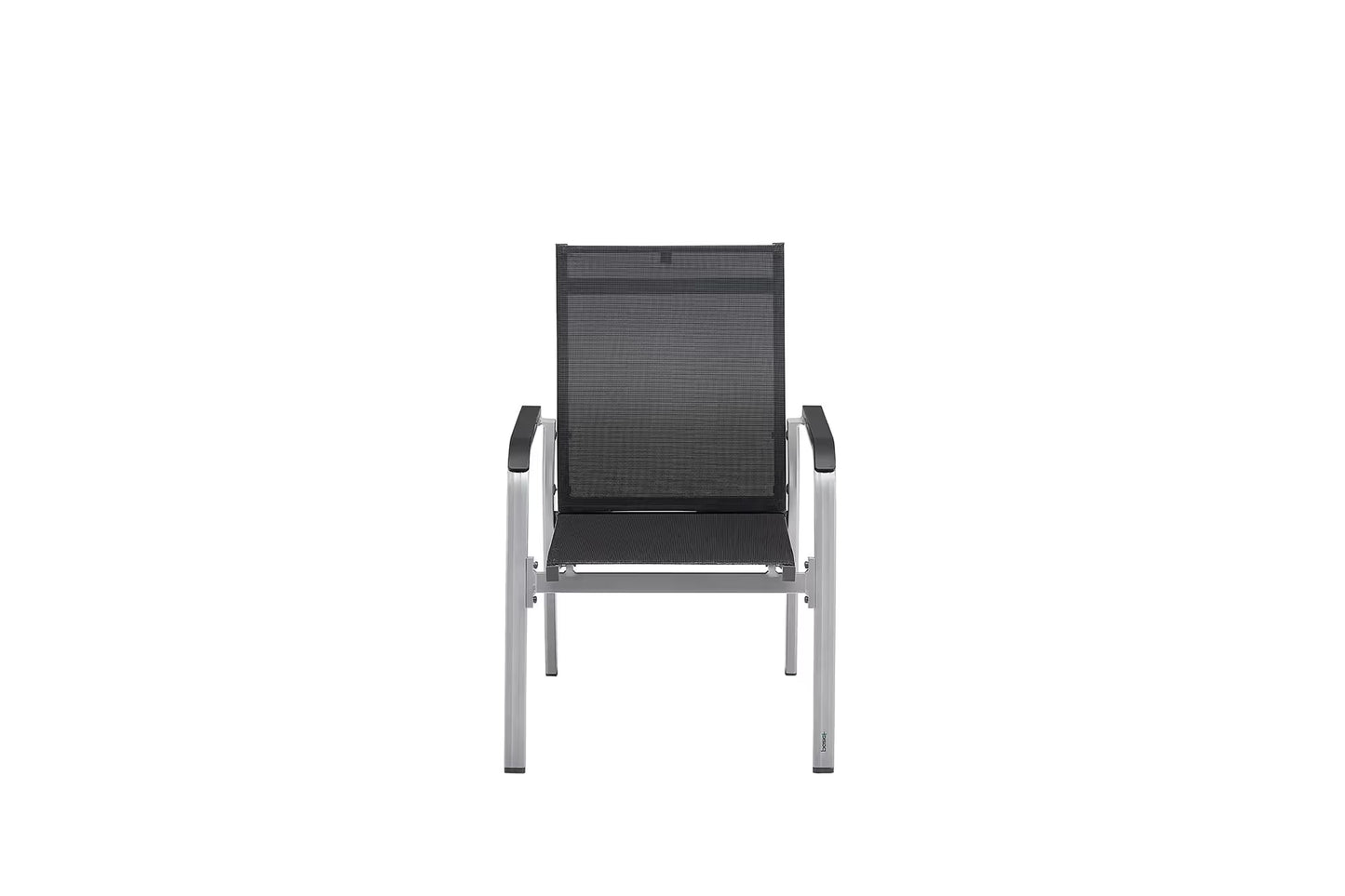KETTLER BASIC+ PREMIUM Stapelsessel zerlegt – silber/ Lakritz Ansicht 3